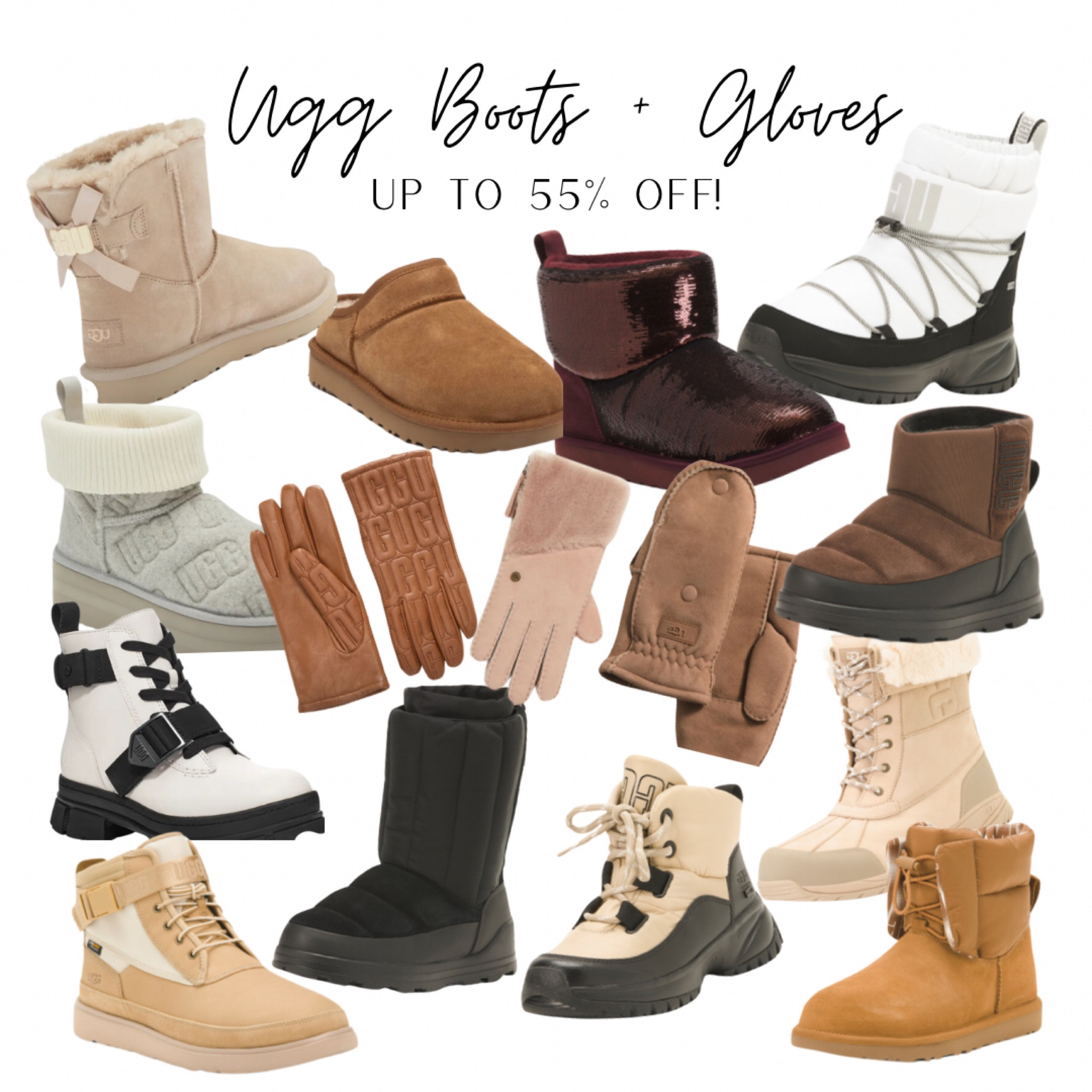 Newly discounted Ugg boots and gloves! Limited quantities - discounts up to 55%!!! Such cute new styles for Fall!🍂🍂

#LTKFindsUnder100 #LTKFallSale #LTKSeasonal