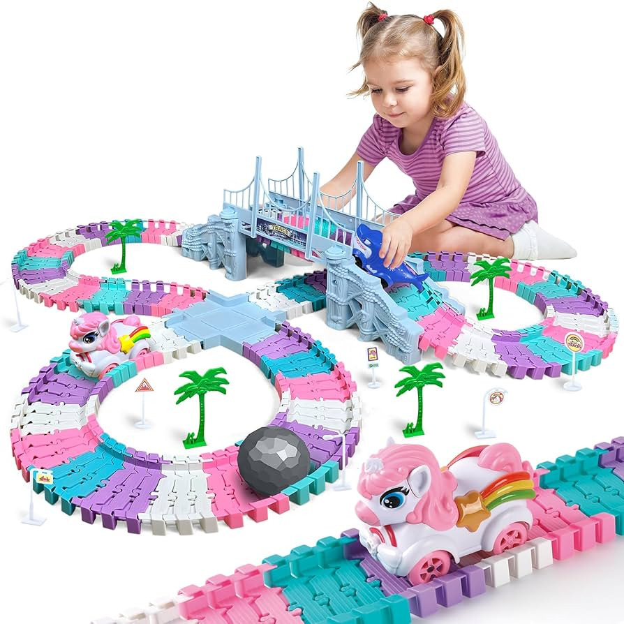 Car Toys for Kid 4-6, 194 PCS Race Car Track for Kids Ages 4-8, Monster Truck 2+ Year Old Birthda... | Amazon (US)