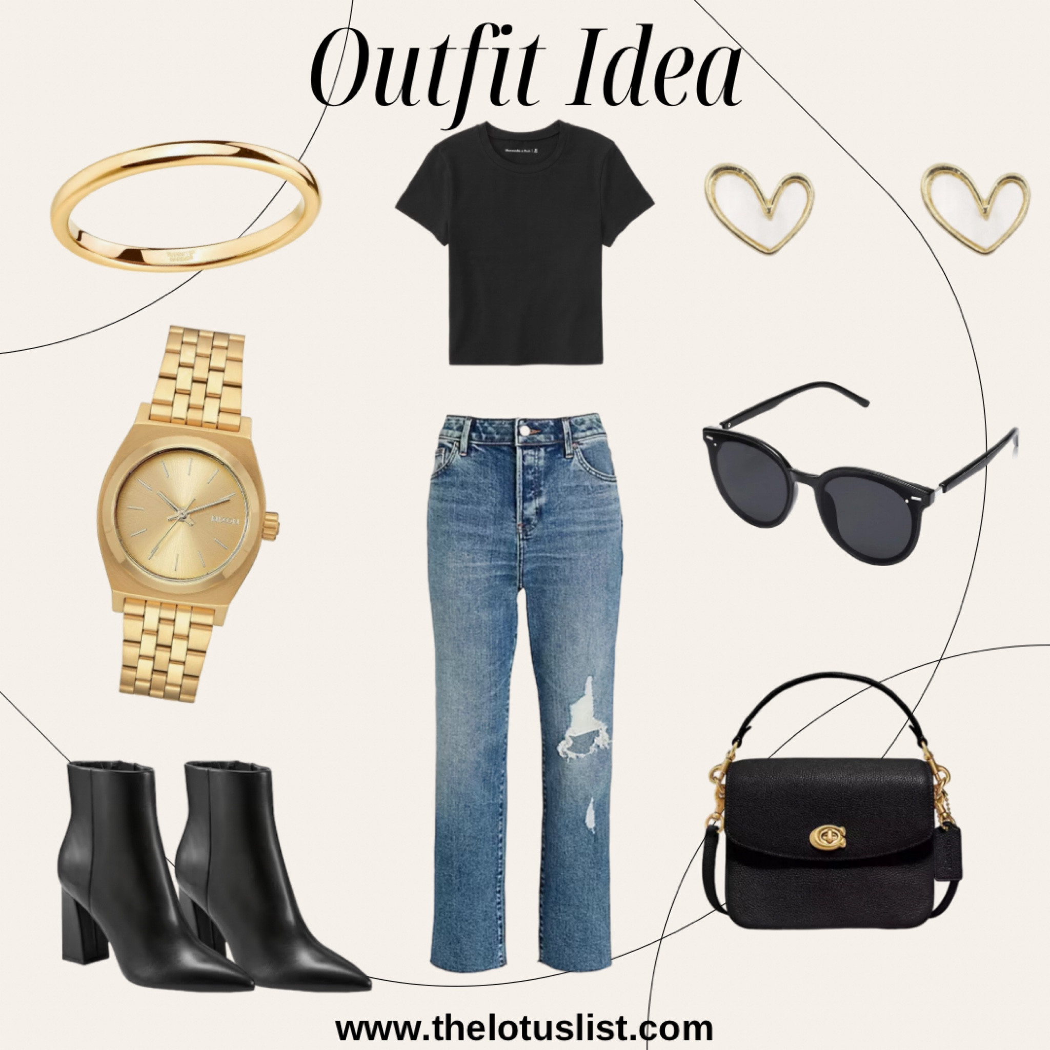 Outfit Idea

Ltkspringsale / ltkfindsunder50 / ltkfindsunder100 / LTKitbag / LTKshoecrush / LTKsalealert / LTKworkwear / express denim / express jeans / Abercrombie tee / baby tee / Amazon / Amazon finds / Amazon style / Amazon fashion / outfit idea / outfit ideas / outfit inspo / spring outfit / spring outfits / gold watch / heart earrings / heart shaped earrings / gold ring / black ankle boots 

#LTKstyletip #LTKGiftGuide #LTKSeasonal