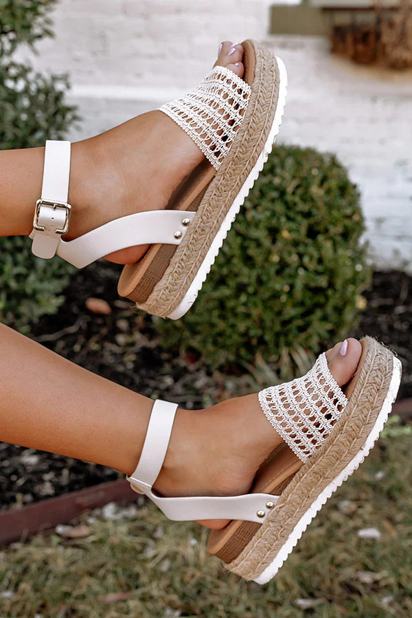 The Andria Espadrille In Stone | Impressions Online Boutique