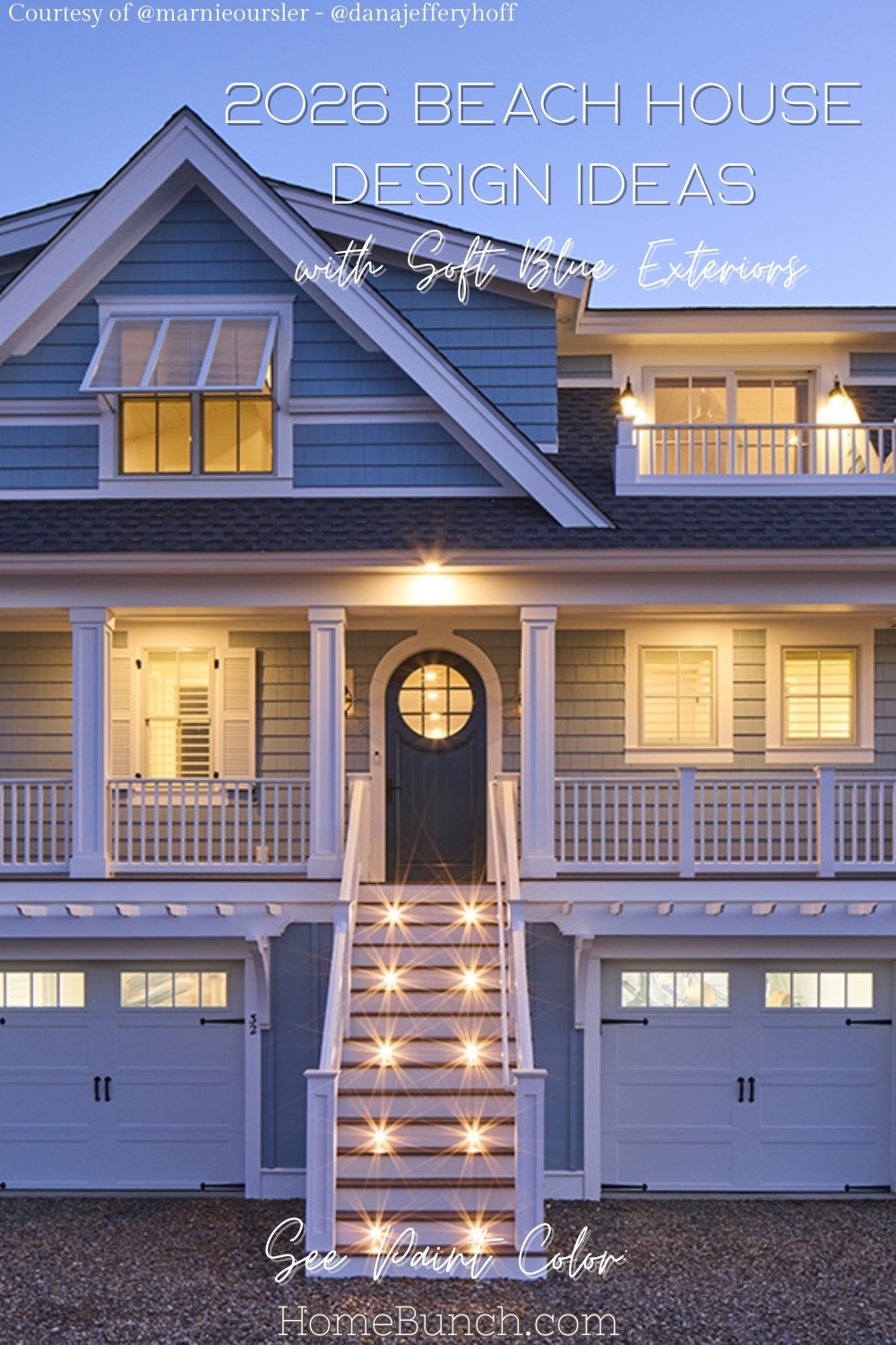 This coastal beach house feels like the ultimate escape 🌊 Soft blue exteriors, layered outdoor living spaces, rooftop views, and timeless coastal details throughout. Truly the kind of home designed to slow life down.

Build + Design: @marnieoursler
📷: @danajefferyhoff⁠

Full house tour on HomeBunch.com

#beachhouse #coastalhome #coastaldecor #coastalstyle

#LTKsummer #LTKhome #LTKsale