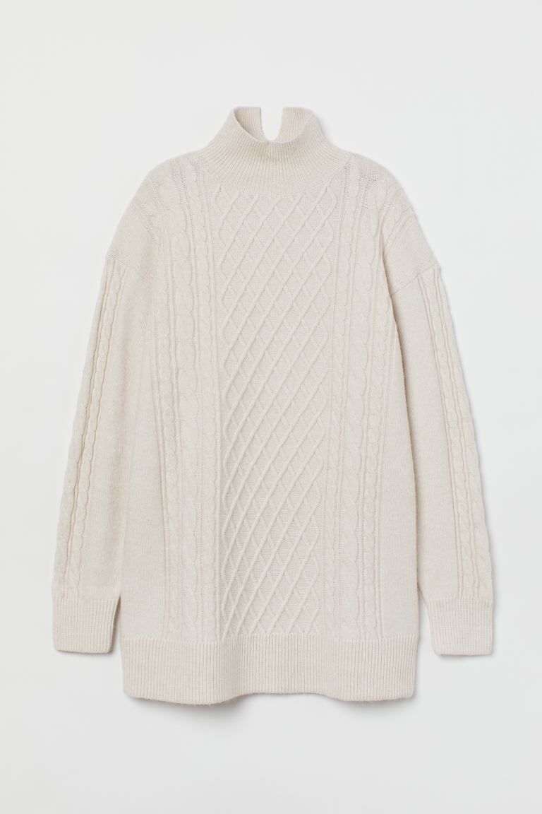 Cable-knit Turtleneck Dress | H&M (US)