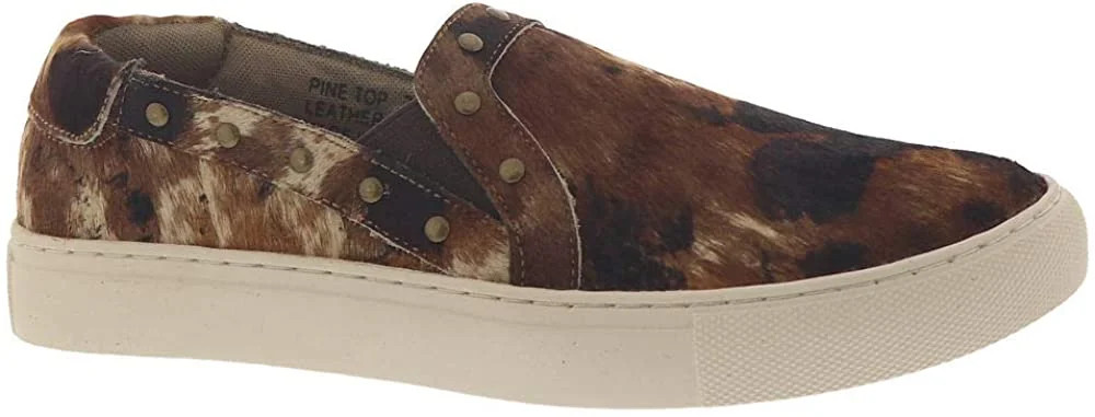 Corkys Womens Pine Top Hair On Slip On Fashion Sneaker (Cow, 8) | Walmart (US)