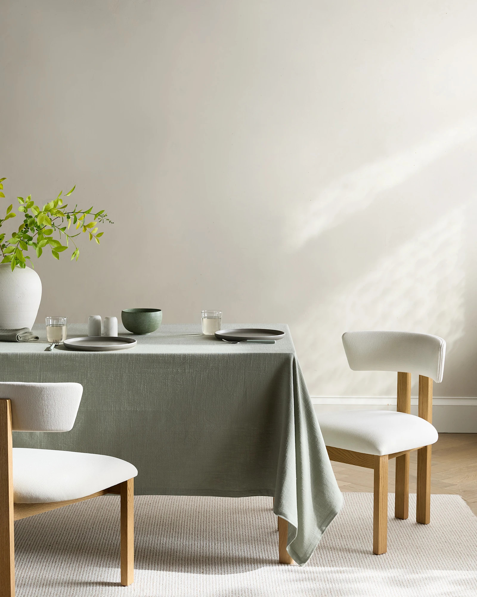 Organic Cotton Tablecloth in Dried Sage | Quince