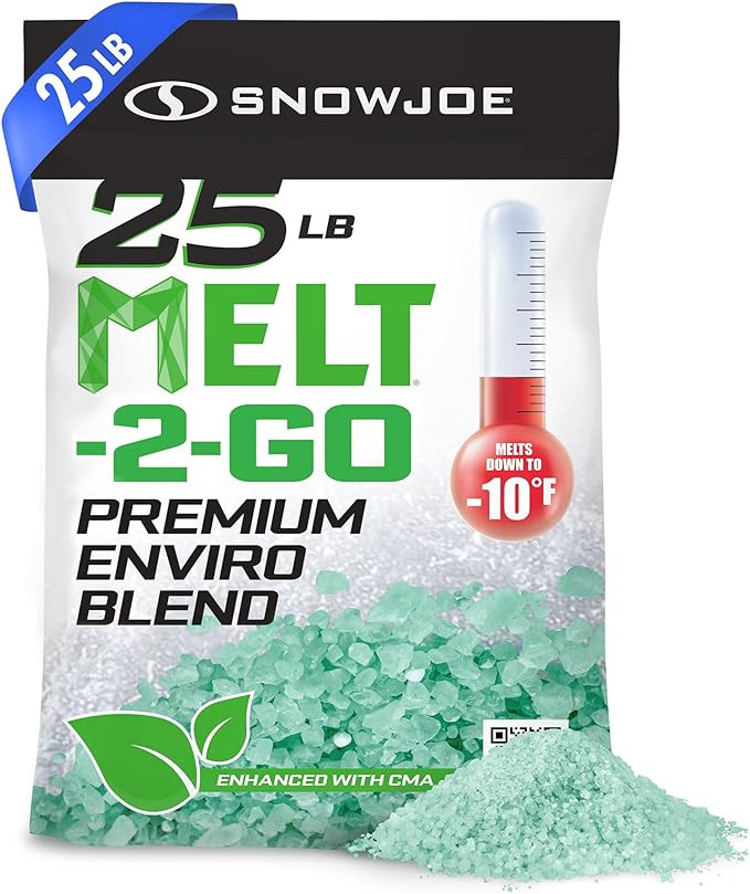 Snow Joe Ice & Snow Melt for Driveway, Concrete & Sidewalk, Melt-2-Go, 25-Pound Bag, Boxed | Amazon (US)