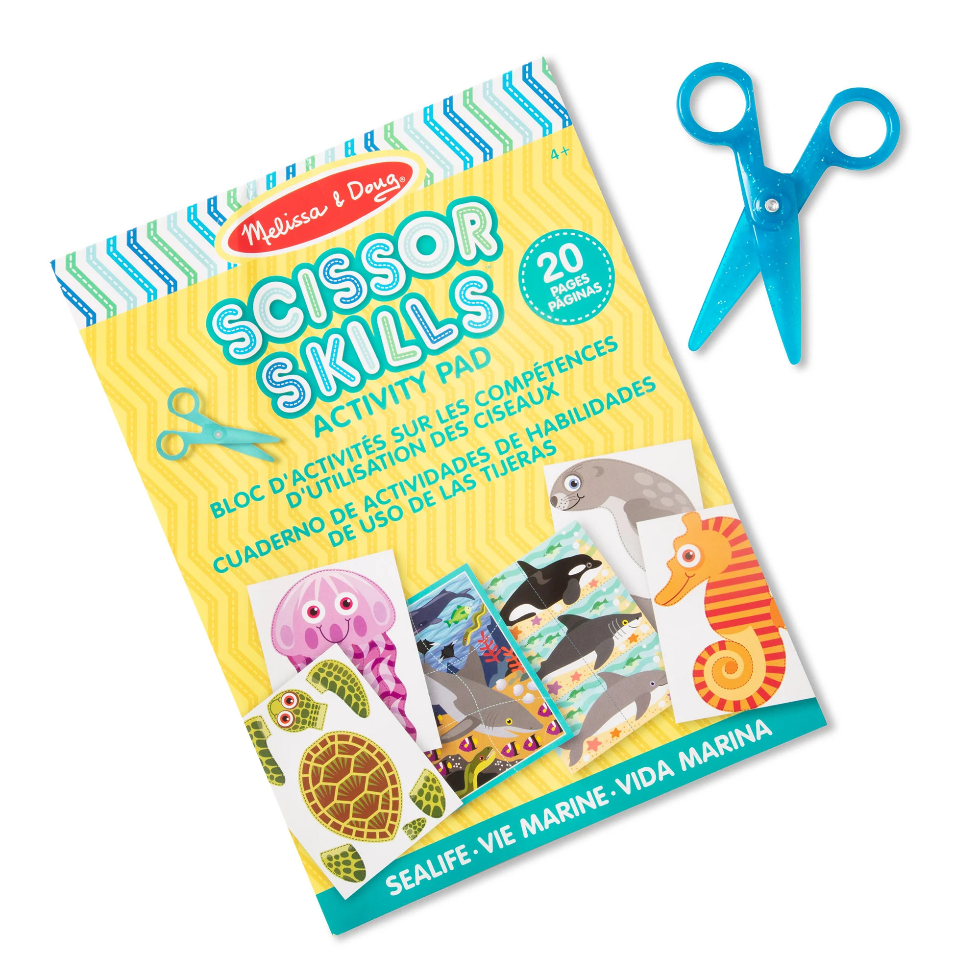 Sea Life Scissor Skills Activity Pad | Melissa and Doug