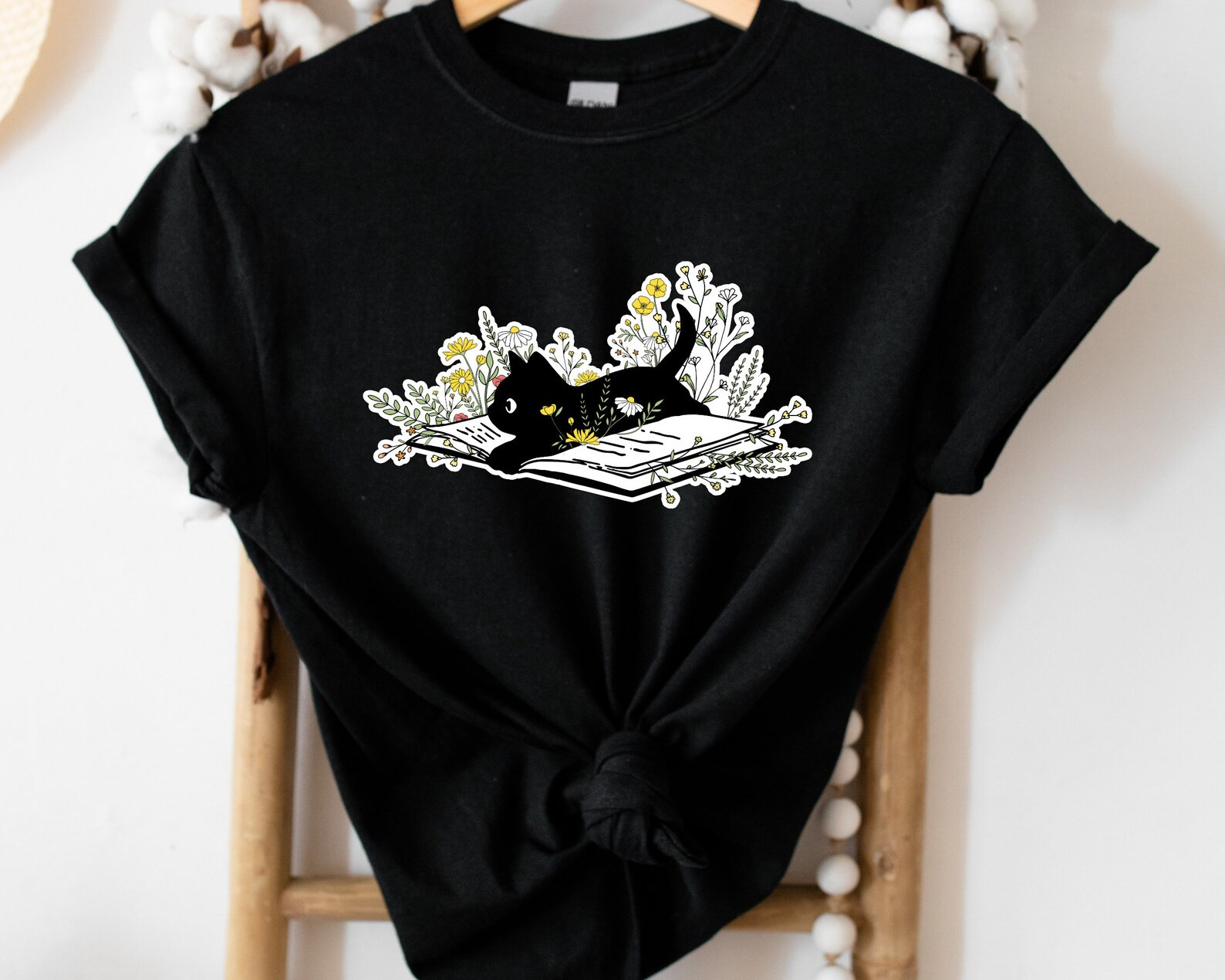 Cute Book Cat Shirt,Cat Book Shirt, Funny Book Lover T-shirt, Cat lover shirt, Reader Bookish Shi... | Etsy (US)