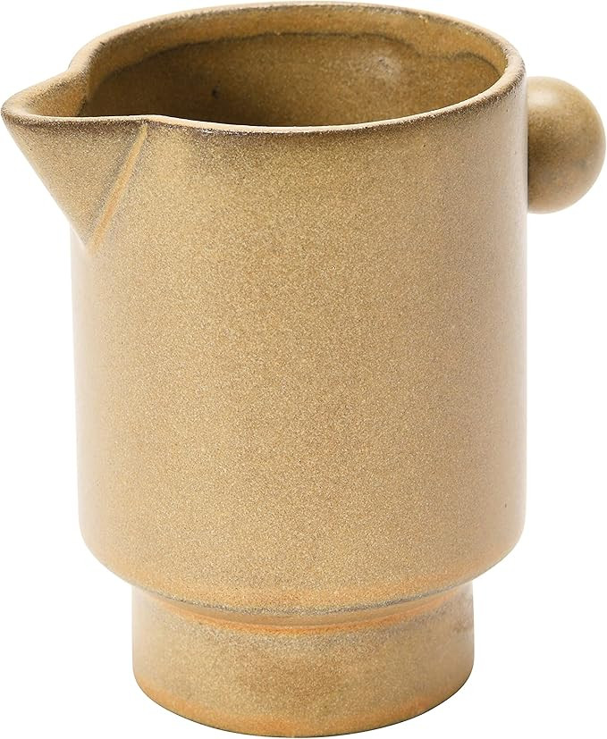 Creative Co-Op, Putty Stoneware Pitcher, 16 oz | Amazon (US)