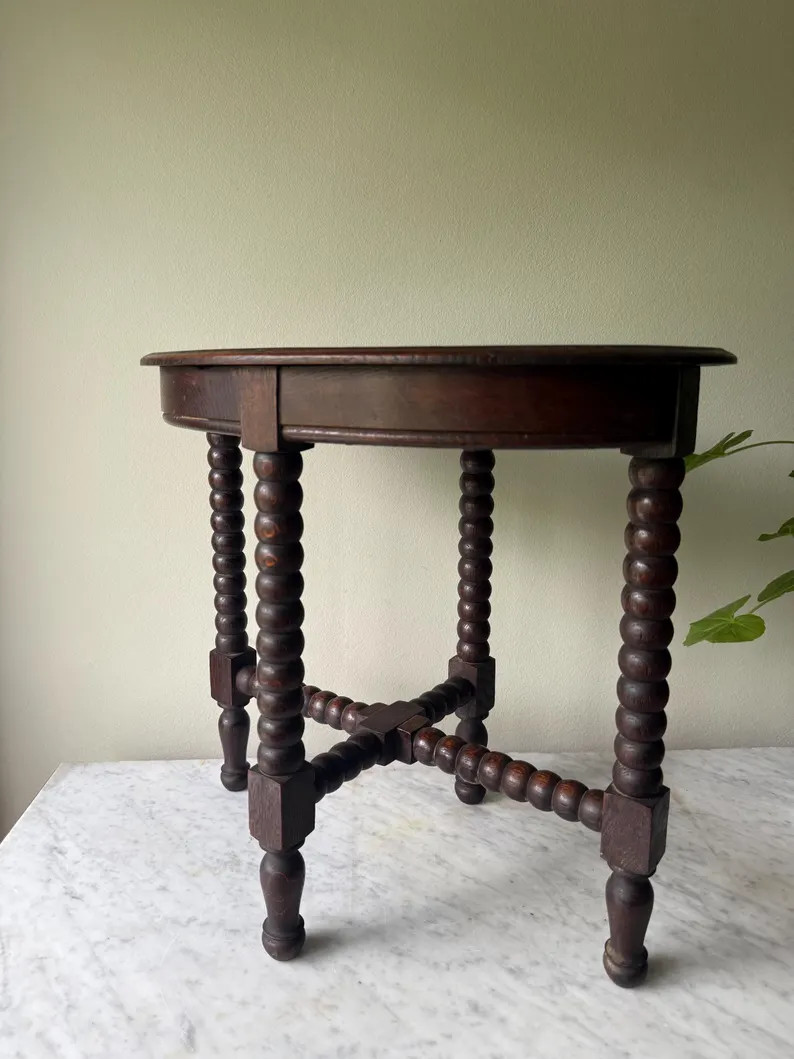 Antique French Bobbin Side Table | Bobbin Table | Rustic French Country Home Décor | French Home... | Etsy (US)