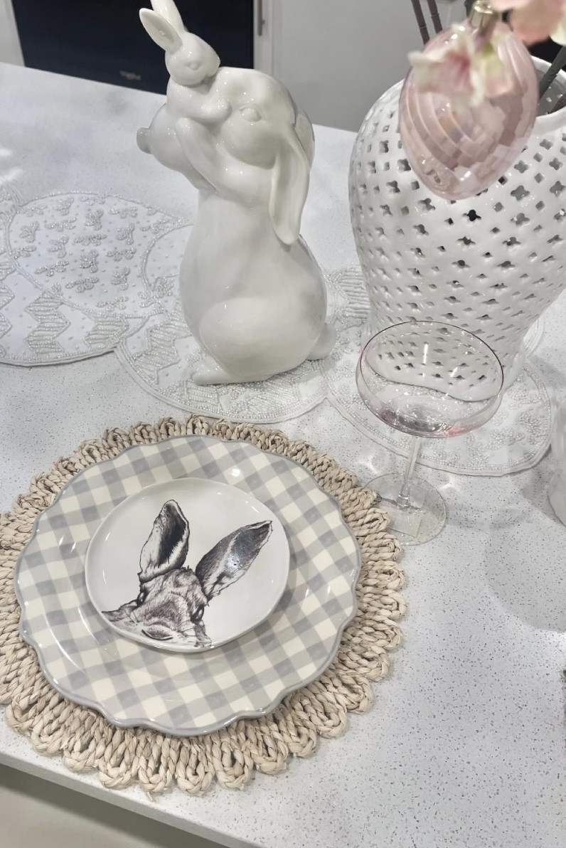 Super cute Easter tablescape
I bought my bunny plates last year, so I linked some other cute salad plates! And a lot of it’s on sale now! 
🤍
Easter, Easter Decor, Easter Table Scape, Easter Dinner, Easter Plates

#LTKSpringSale #LTKhome #LTKSeasonal