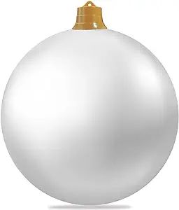 Inflatable Christmas Ornaments, 18" or 25" Oversized Outdoor Christmas Ball Ornaments, Holiday Ya... | Amazon (US)