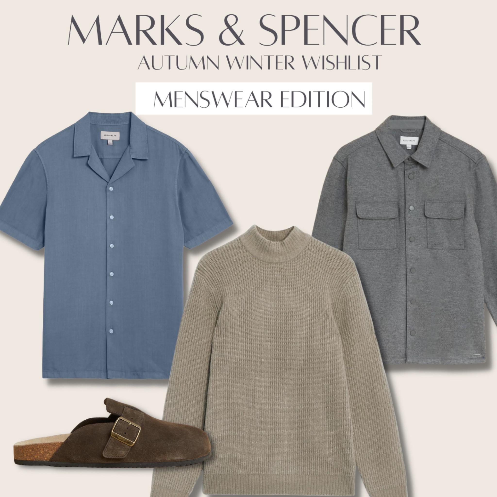 Some of my favourite menswear pieces from Marks & Spencer’s Autumn Winter New In #knitwear #menswear #rugbyshirt #minimalstyle #minimalmenstyle #oversizedjumper #autumnoutfits

#LTKSeasonal #LTKeurope #LTKstyletip