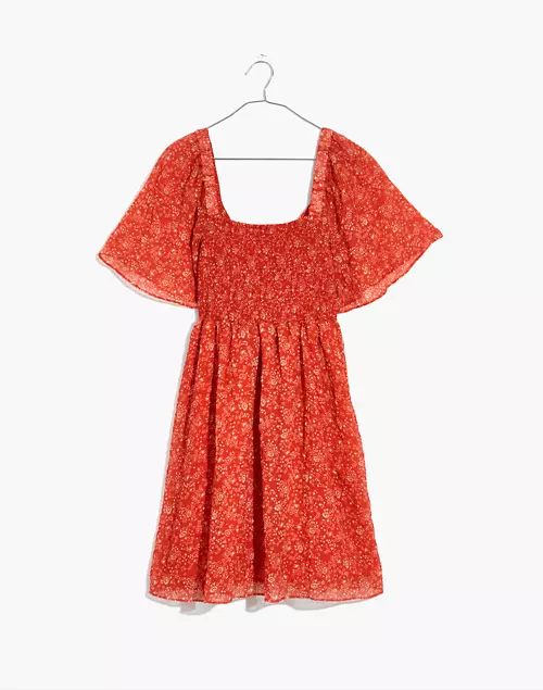 Plus Seersucker Lucie Tie-Back Mini Dress in Piazza Floral | Madewell