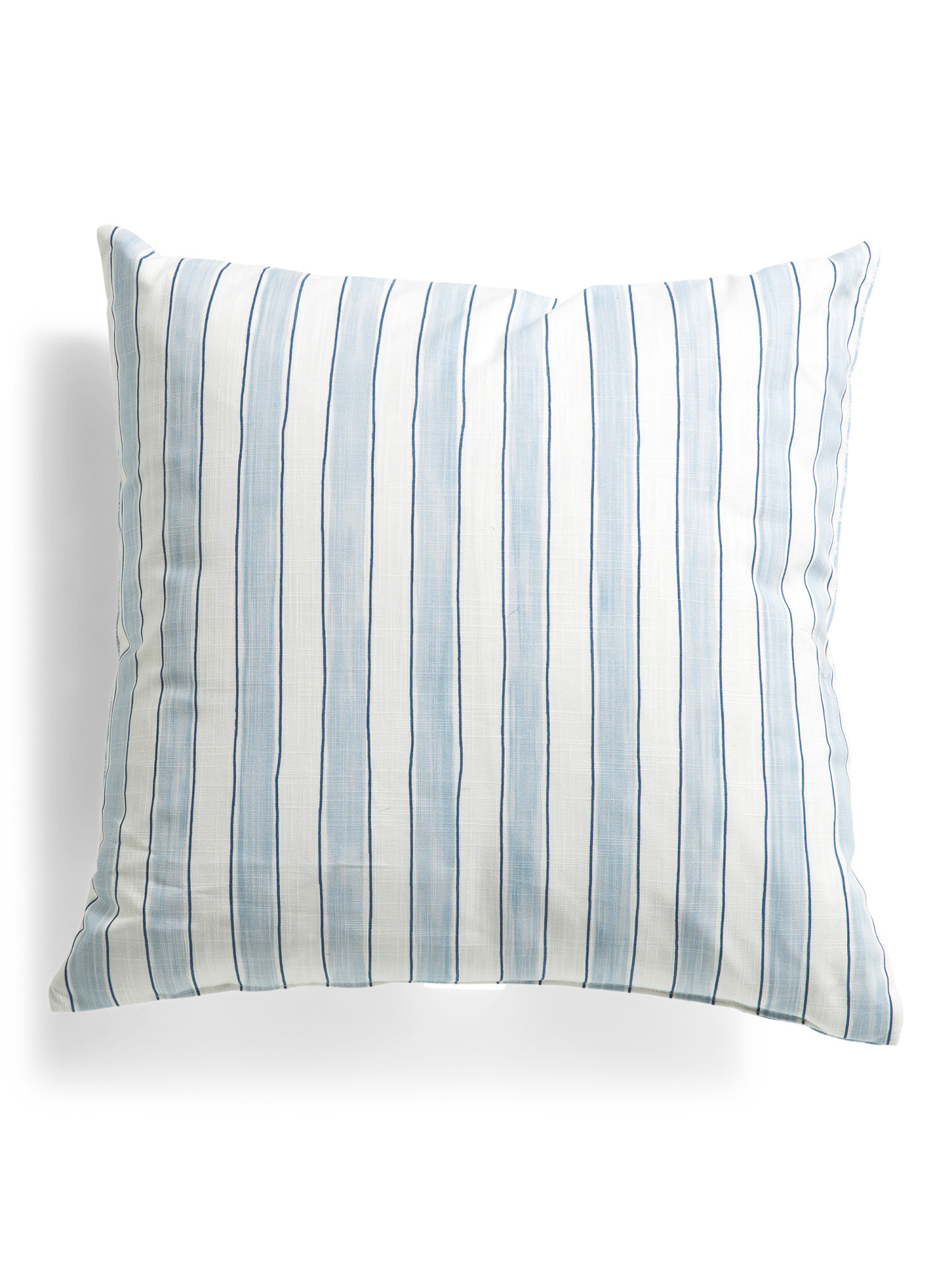 Made In Usa 22x22 Cotton Floral Striped Two Sided Pillow | TJ Maxx