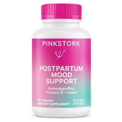 Pink Stork Postpartum Mood Support Dietary Supplement Capsules - 60ct | Target