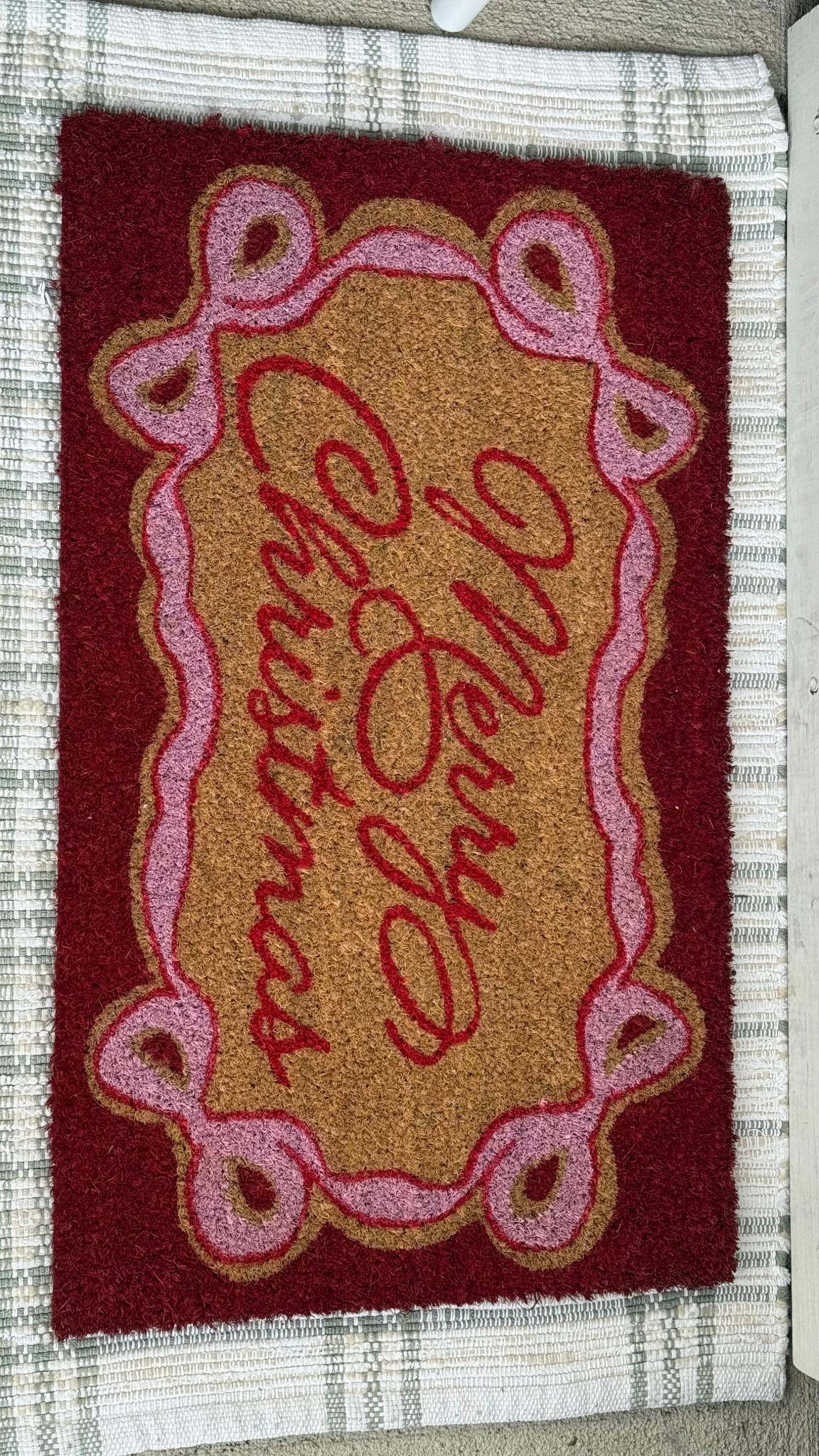 Cute pink Christmas welcome door mat half off at Micheal’s! 

#LTKHoliday #LTKHome #LTKGiftGuide