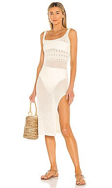 Tularosa Nico Midi Dress in Ivory from Revolve.com | Revolve Clothing (Global)