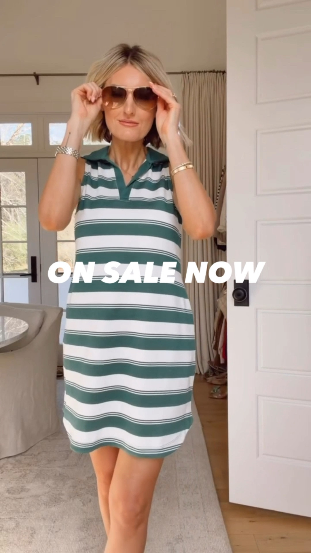 This green & white striped dress is perfect for a day on the golf course! Grab it while it’s 40% off! Wearing S. 

Loverly Grey, Target find, Target fashion, sale alert, activewear, athleisure, active dress, athletic dress, golf dress 

#LTKSaleAlert #LTKActive #LTKootd