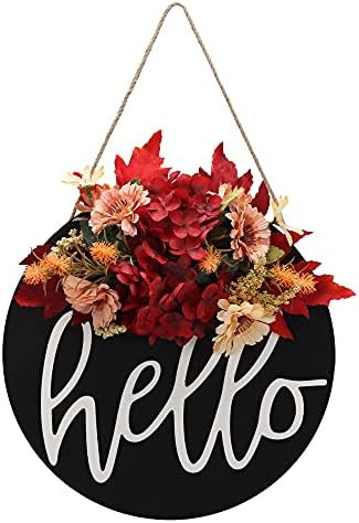 Fall Wreaths for Front Door,Outdoor Fall Wreaths for Front Door, Hello Wreath for Front Door,Farm... | Amazon (US)