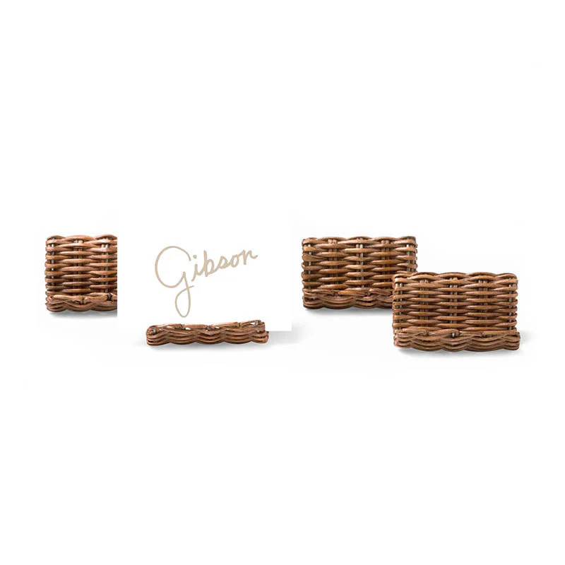 Water Mill Rattan Place Card Holders | Cailini Coastal