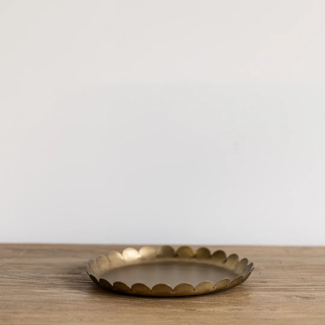 Brass Scallop Tray | By Luxe B Co. | luxe bCO