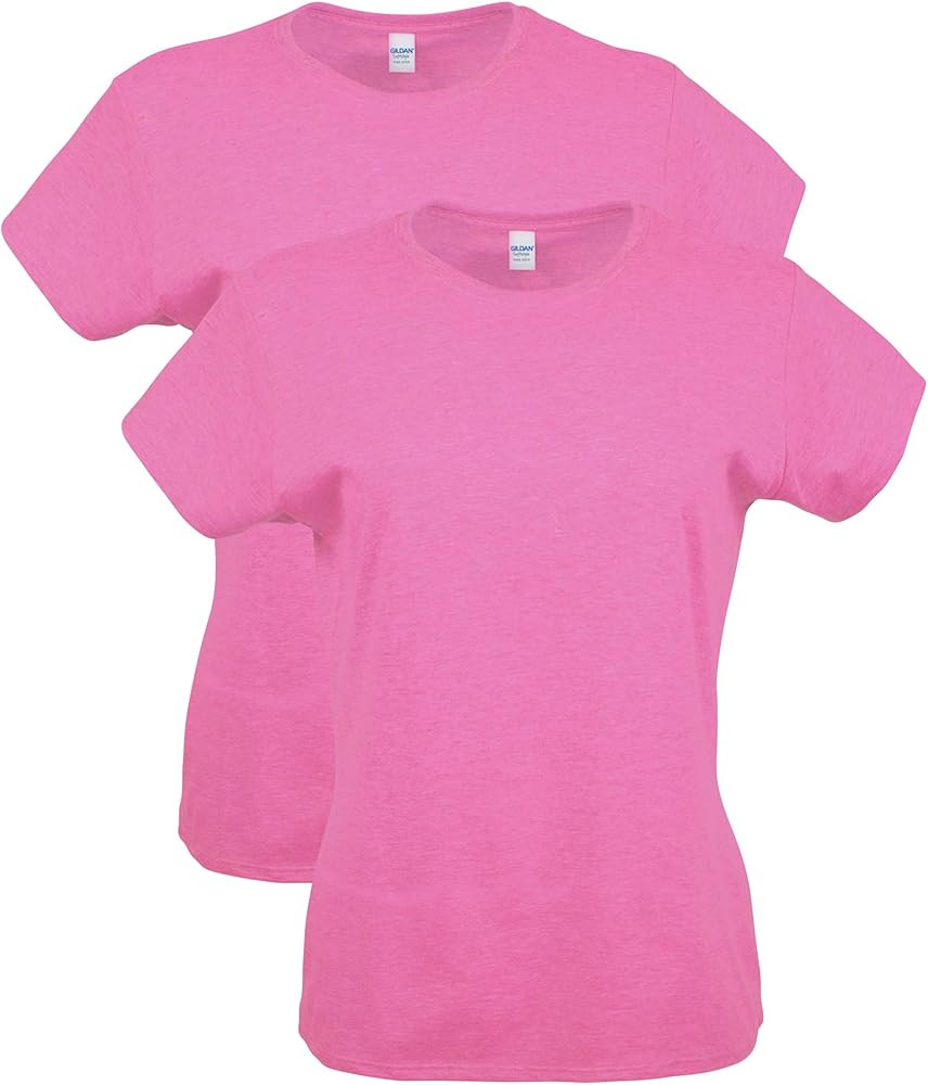 Gildan Women's Softstyle Cotton T-Shirt, Style G64000l, 2-Pack | Amazon (US)