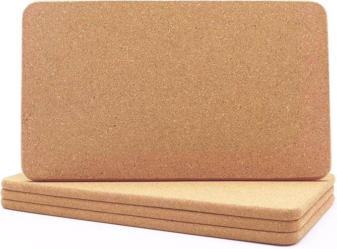 Cork Trivet, High Density Fine Particle Thick Cork Trivets for Hot Dishes, 12 x 7 Inch Heat Resis... | Amazon (US)