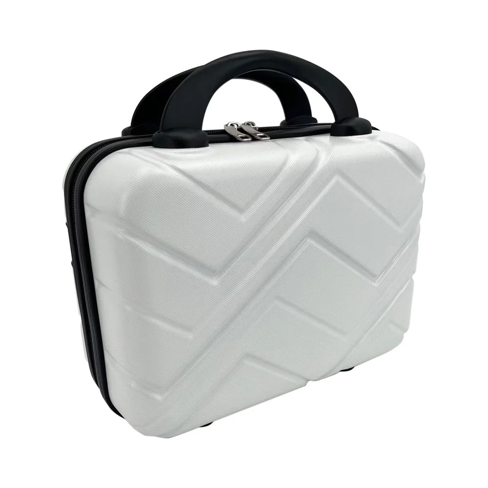 Hard Shell Cosmetic Travel Case, White, 11.8" x 10.82" x 5.9" | Walmart (US)