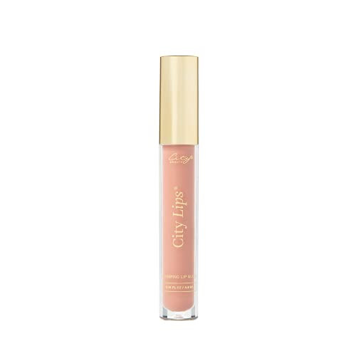 City Beauty City Lips - Plumping Lip Gloss - Hyaluronic Acid & Peptides Hydrate & Volumize (Pink Nude) | Amazon (US)