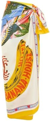 Women's Beach Swimwear Printed Long Sarong Coverups Bathing Suit Pareo Large Pashmina Wrap Skirt | Amazon (US)