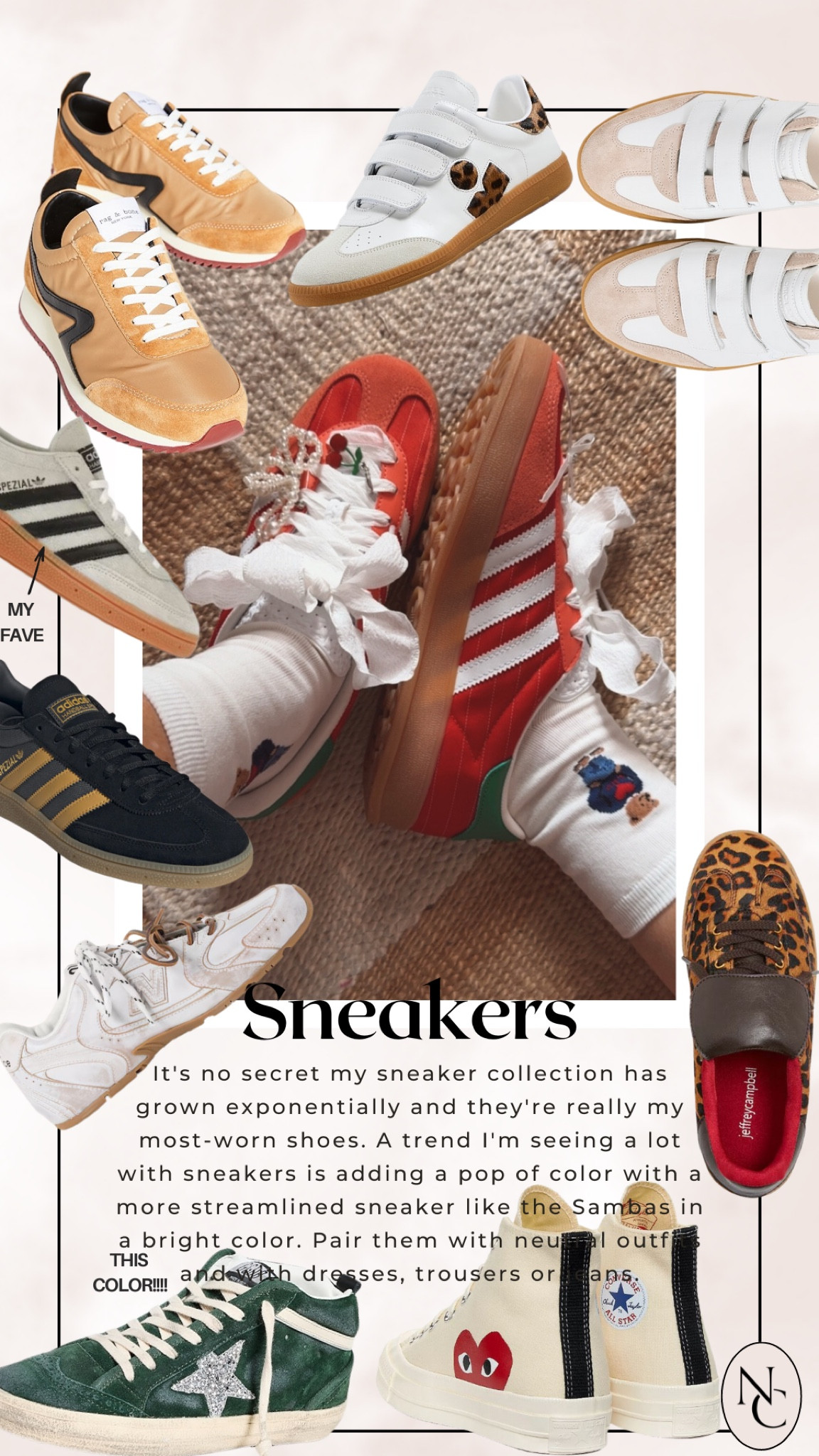 It's no secret my sneaker collection has grown exponentially and they're really my most-worn shoes.

Sneaker, workwear, office style, shoes, fall fashion, sneakers, adidas, sambas, gazelle, spezial, Nicole Colee 

#LTKShoeCrush #LTKOver40 #LTKStyleTip