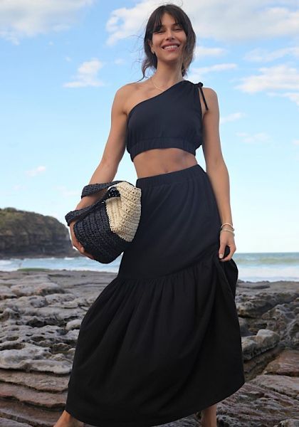 Jersey Maxi skirt | beach cafe