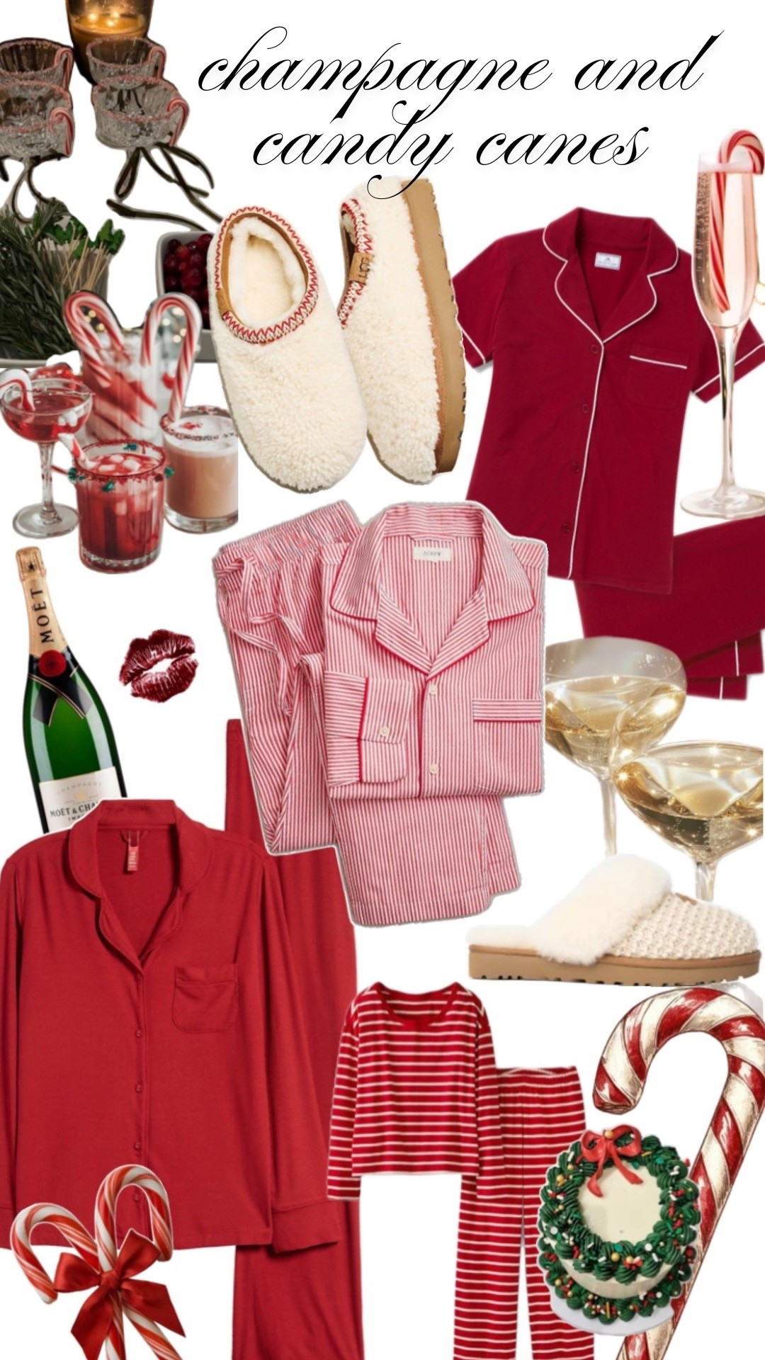 ✨ Champagne + Candy Canes Girls Night ✨ Bubbly chilling, favorite Christmas movies on repeat, candy cane cocktails in hand, and matching festive PJs with your girls 🎄🥂❤️ There’s nothing better than twinkle lights, sweet treats, and a cozy holiday night in. Linking pajamas, glassware, and all the girly holiday things!

#ChampagneAndCandyCanes #GirlsNightIn #FestivePJParty #ChristmasMovieNight #LTKHoliday #LTKSeasonal #HolidayVibes #CozyChic 

#LTKStyleTip #LTKHome #LTKSeasonal