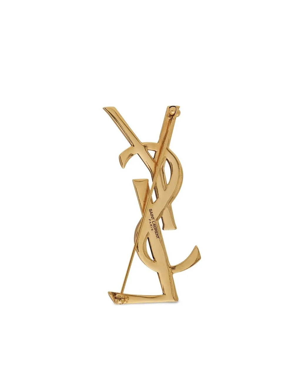 textured logo letter brooch | Farfetch Global