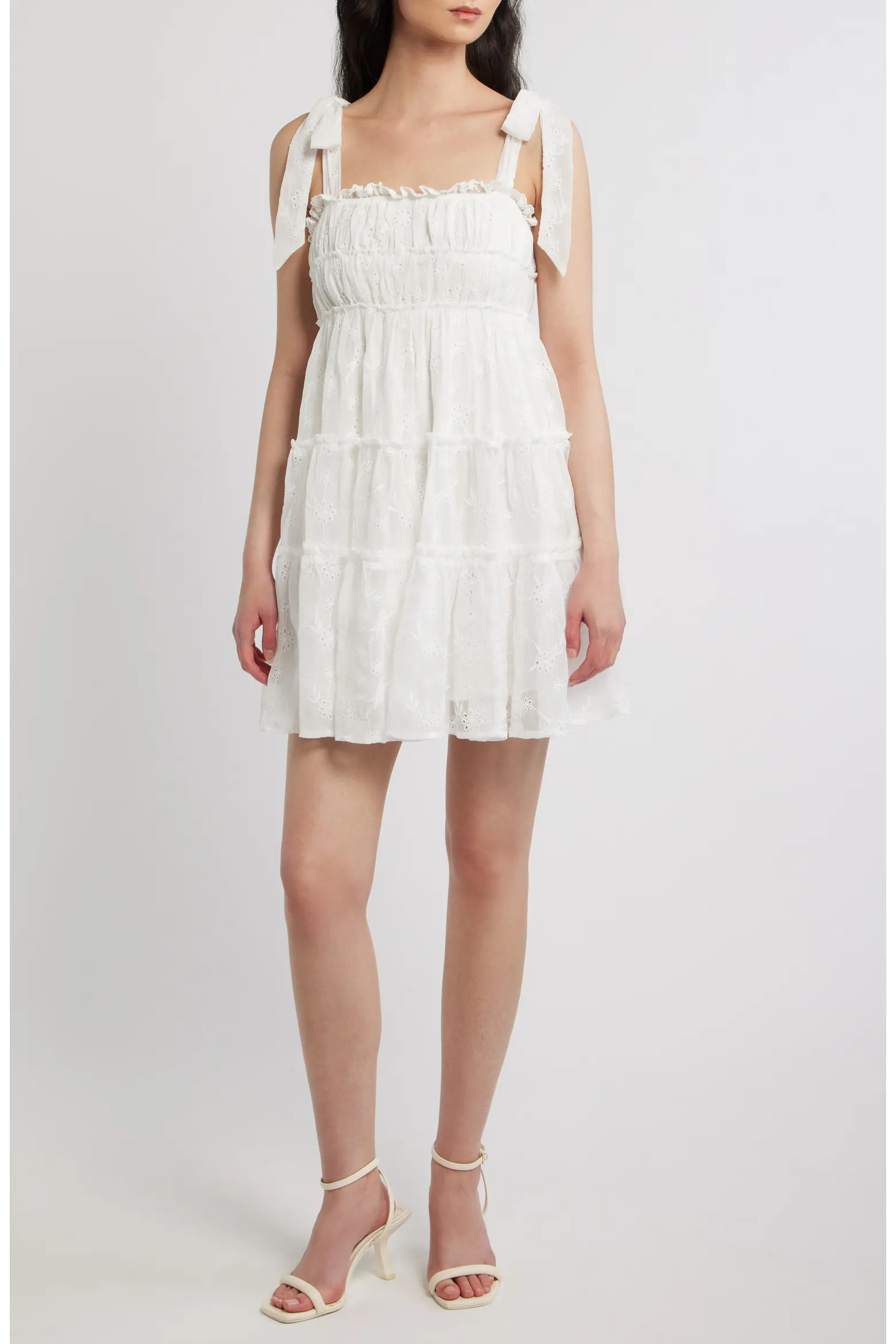 Tiered Eyelet Mini Sundress (Women) | Nordstrom | Nordstrom