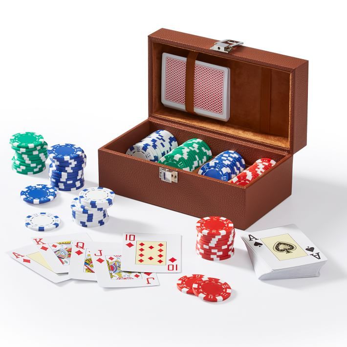 Leather Poker Set | Mark and Graham