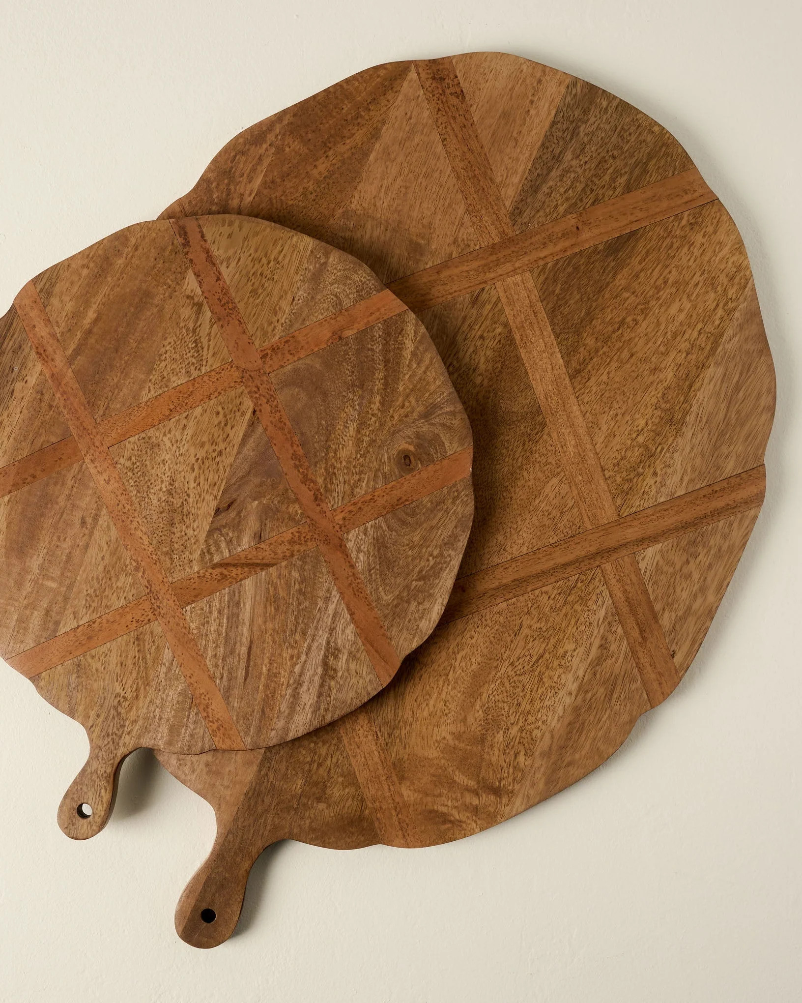 Antiqued Wood Large Oval Serving Board | Magnolia
