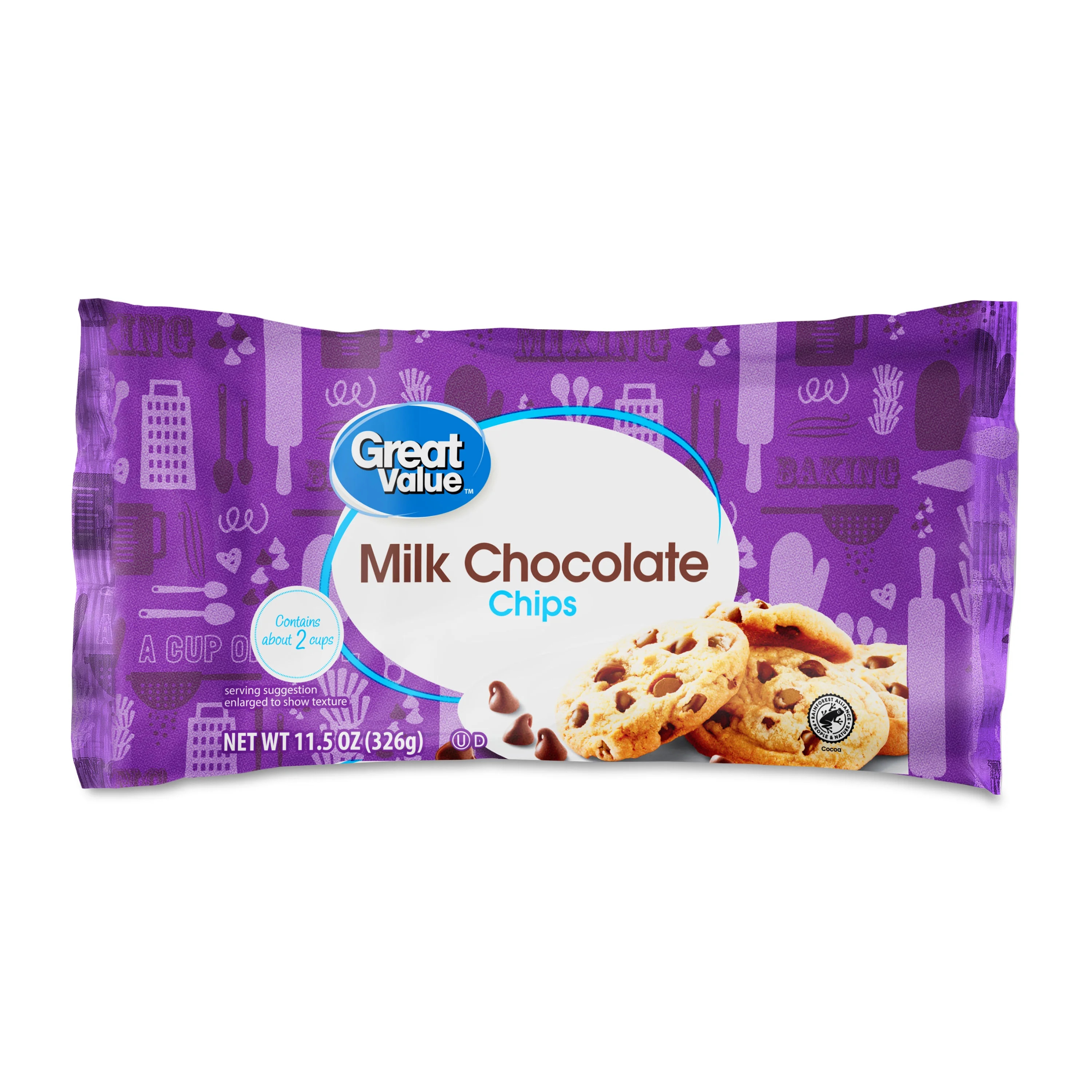 Great Value Milk Chocolate Baking Chips, 11.5 oz | Walmart (US)