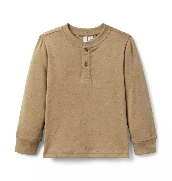 Speckled Henley Tee | Janie and Jack