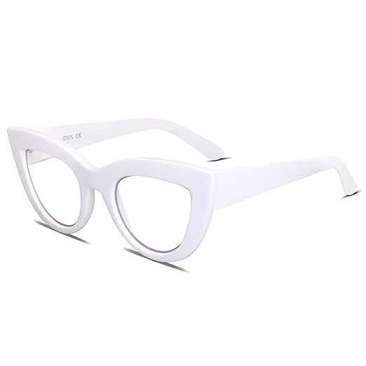 SOJOS Blue Light Blocking Glasses Retro Vintage Cateye Eyeglasses for Women Plastic Frame SJ5025 ... | Amazon (US)