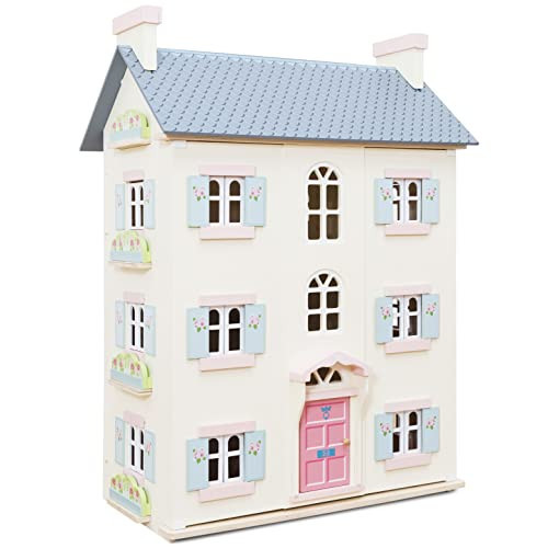 Le Toy Van - Gorgeous Cherry Tree Hall Large 4 Storey Wooden Doll House Play Set For Girls or Boys | Great As A Gift | Suitable for Ages 3+ | Amazon (US)