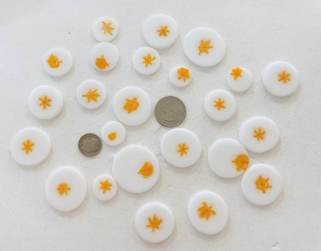 Murrini Coins-bag #52- Coe 96 Flattened Murrini, Glass Embellishments - Etsy | Etsy (US)