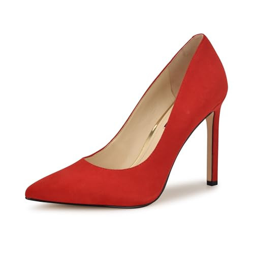 Nine West Women's Tatiana Pump, Red Suede 605, 11 | Amazon (US)