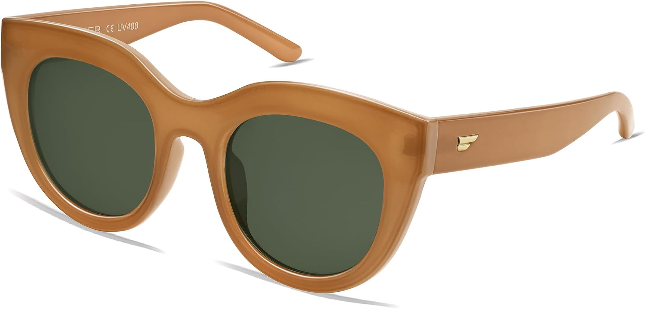 VANLINKER New Version Trendy Polarized Cat Eye Sunglasses for Women Retro Oversized Sunnies VL969... | Amazon (US)