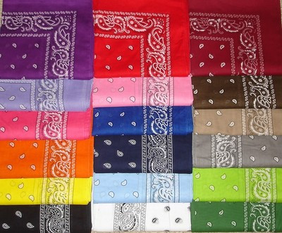 NEW COTTON PAISLEY PRINT SCARF BANDANA HANDKERCHIEF HEAD WRAP DURAG BANDANNA | eBay AU