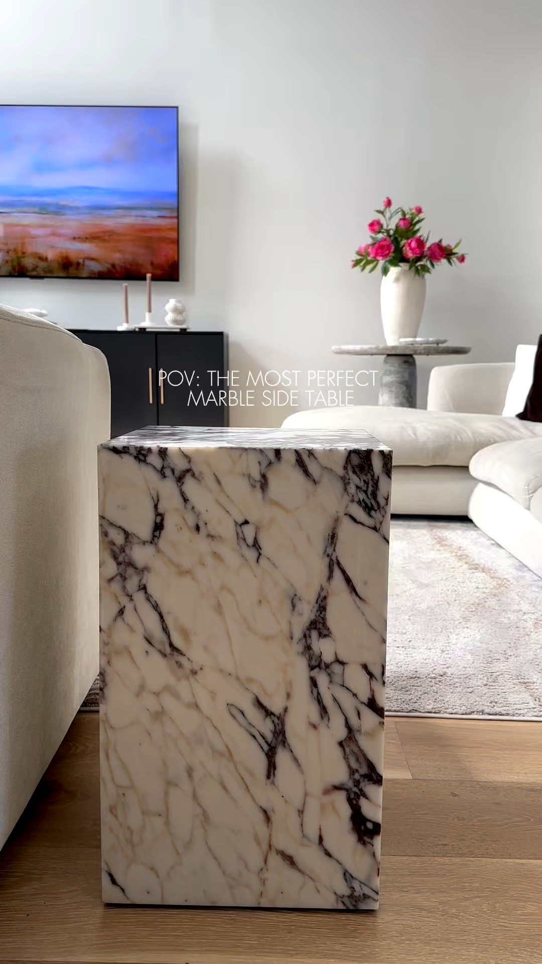 The prettiest marble plinth that can also be used as a side table 

#LTKHome #LTKSaleAlert