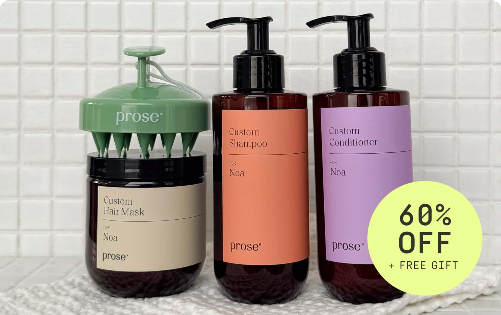 Subscribe to any 3+ haircare products to claim your FREE Scalp Massager ($20 value). Limited time only! | Prose (US)