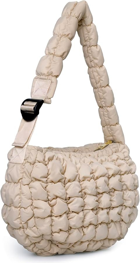 NAARIIAN Puffer bag Lightweight Quilted Tote Bags Puffy shoulder bag for Women Crossbody purse Pa... | Amazon (US)