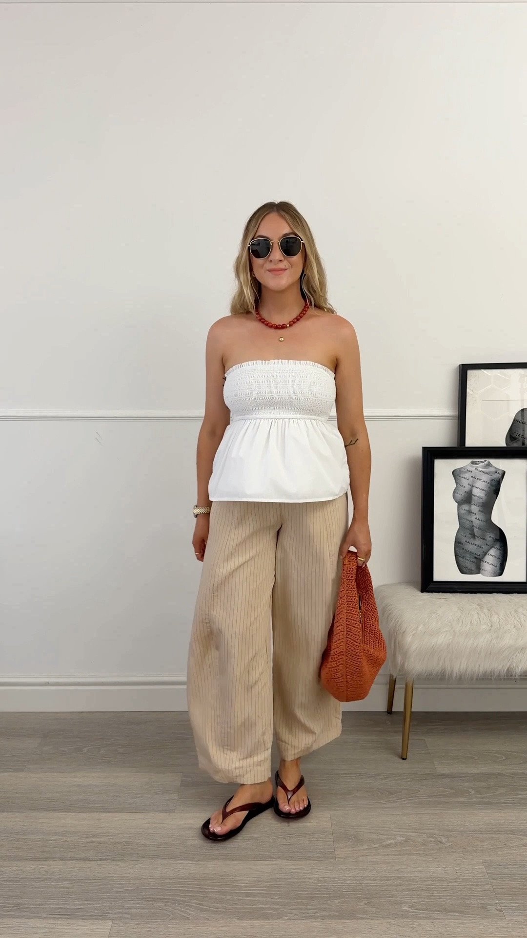 Warm weather outfit. 
This top has detachable straps & it’s so comfortable for hot days!

#LTKsummer #LTKstyletip #LTKsale