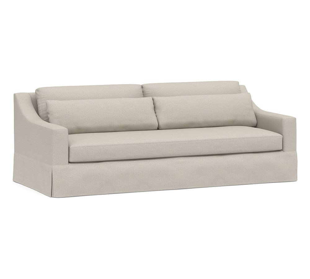 York Slope Arm Deep Seat Slipcovered Sofa | Pottery Barn (US)